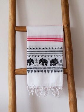 Turkish cotton lightweight pestamal towel for yoga beach or bathroom